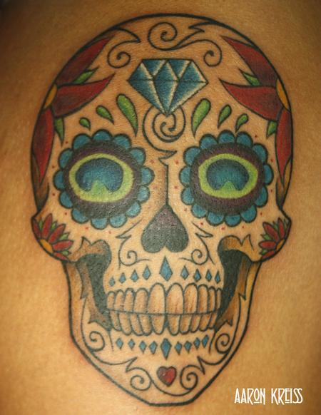 Tattoos - Sugar skull tattoo - 103589